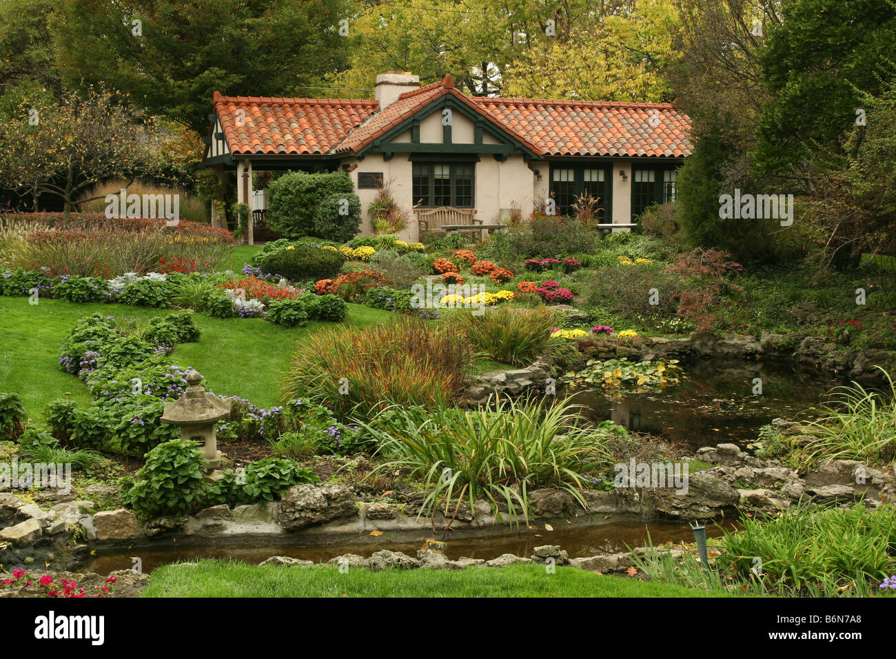 Smith Memorial Gardens Oakwood or Dayton Ohio Stock Photo Alamy