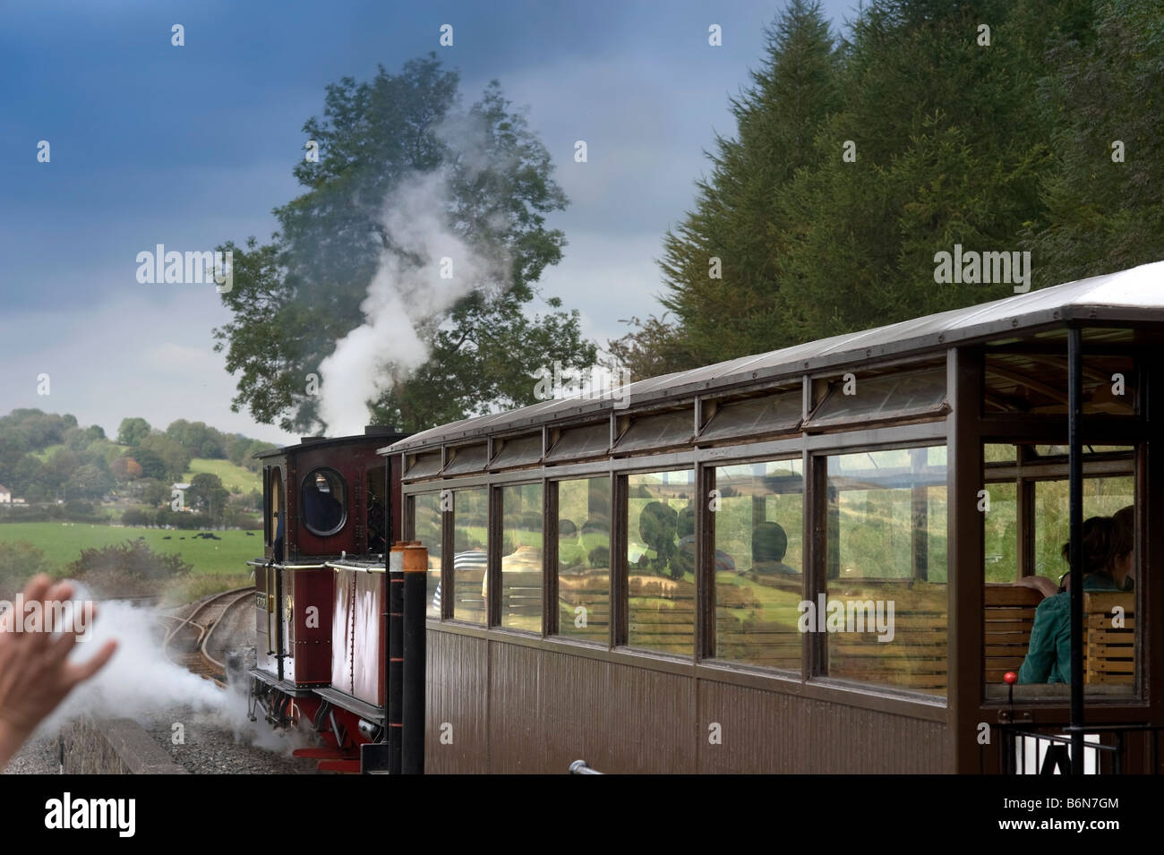 the brecon mountain railway pant station merthy tydfil powys wales uk gb eu Stock Photo
