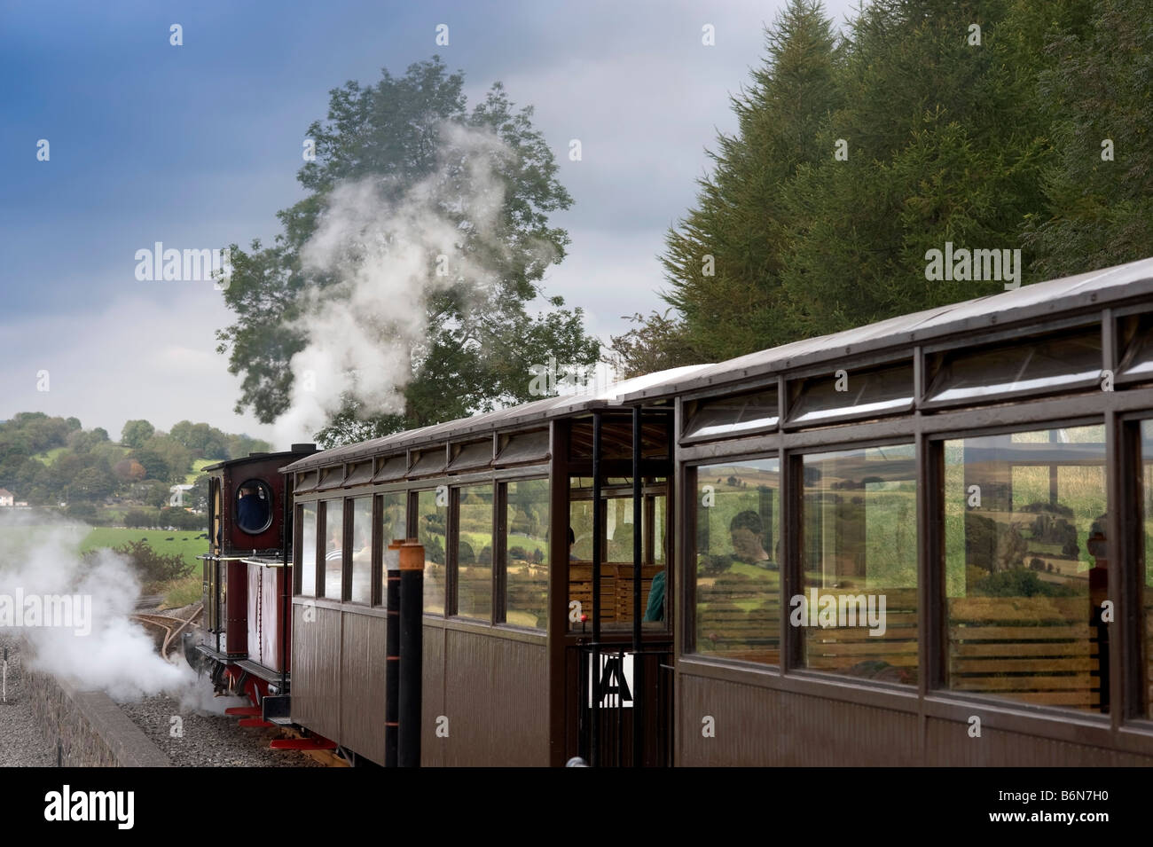 the brecon mountain railway pant station merthy tydfil powys wales uk gb eu Stock Photo