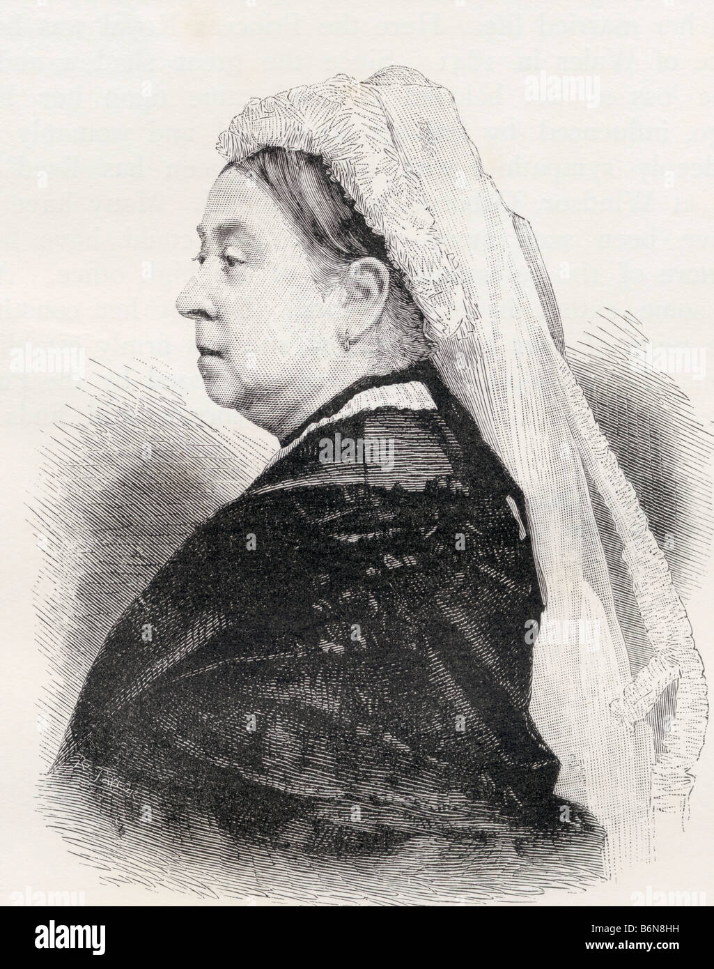 Queen Victoria, 1819 - 1901. Princess Alexandrina Victoria of Saxe Coburg,Queen of Great Britain and Ireland and Empress of India. Stock Photo