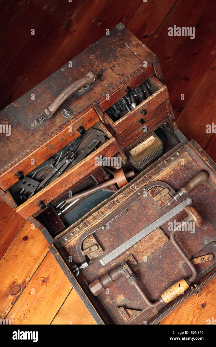 Old Toolbox Stock Photo