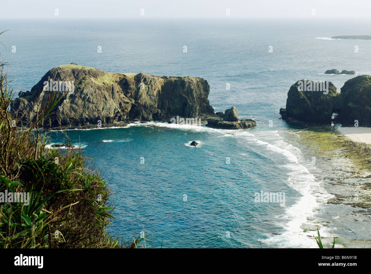 Taiwan, Green Island, Sleeping Beauty and Pekinese Dog rock formations