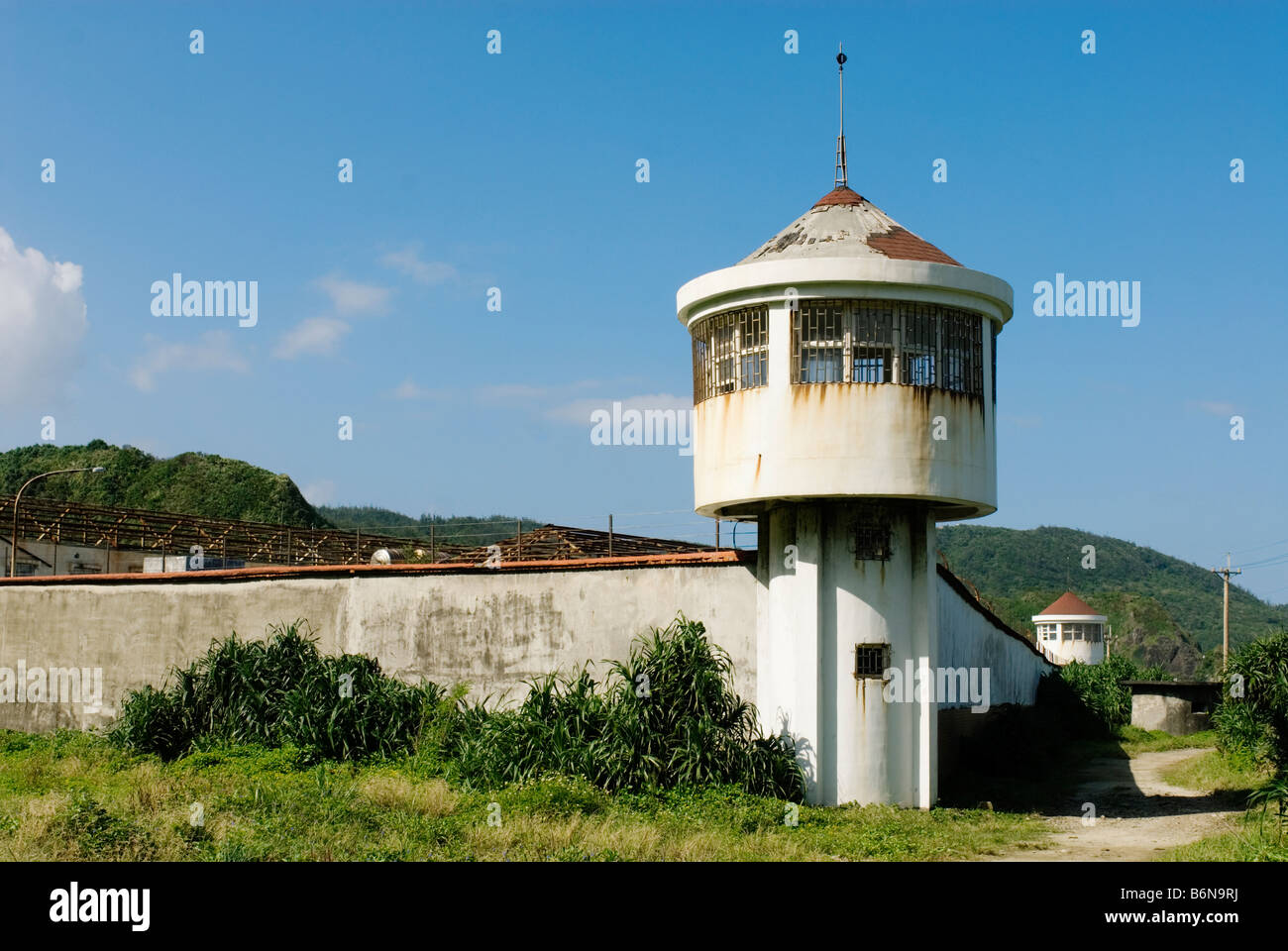 Green Island Human Rights Memorial Park, Green Island Vocational Training Center, Green Island, Taiwan Stock Photo