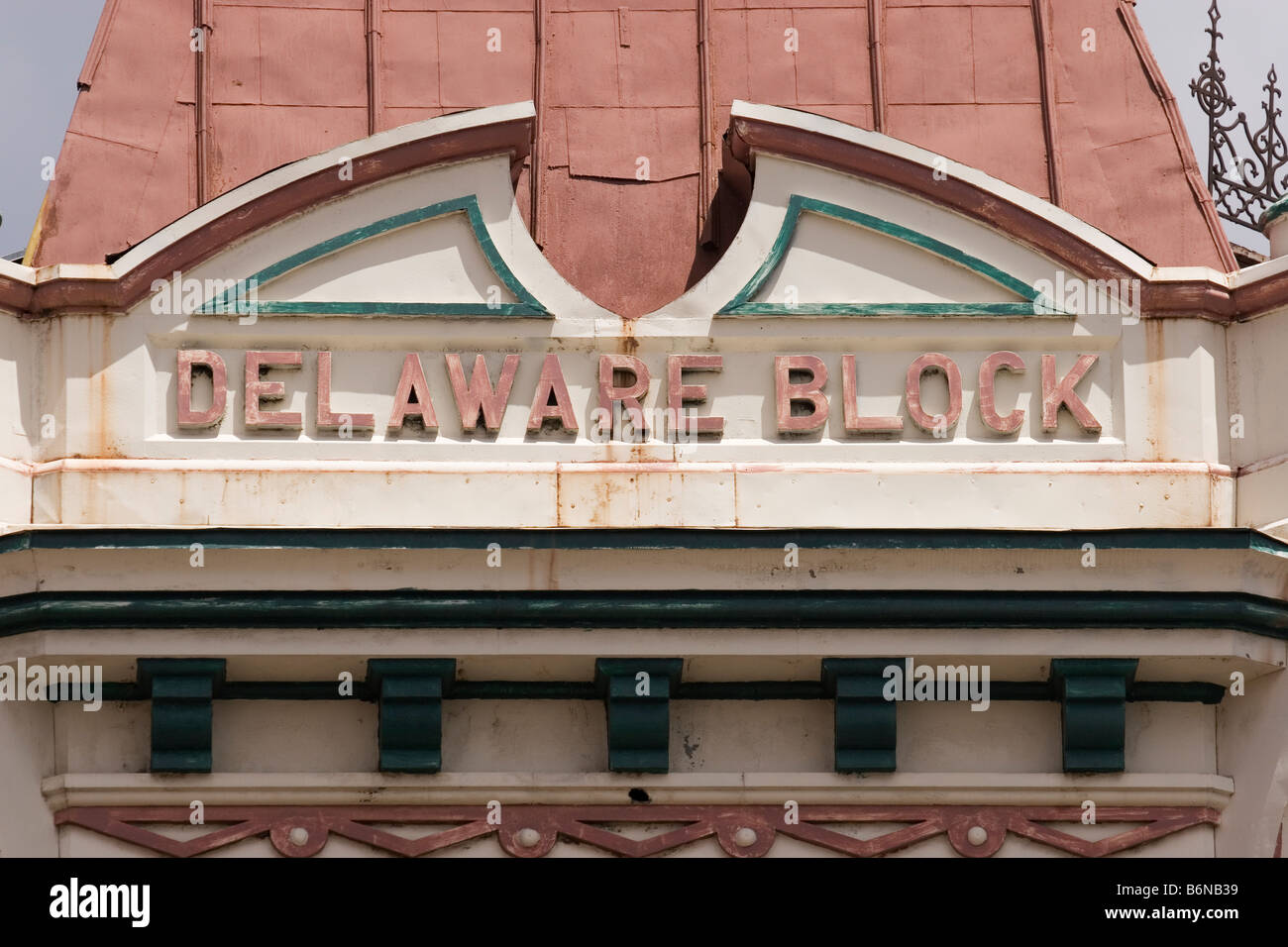 Delaware Block building on the main street in Leadville, CO. This is