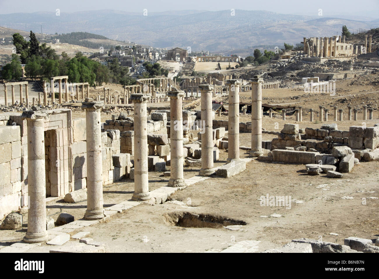 Ruins of ancient Roman Decapolis city of Jerash, Jordan Stock Photo - Alamy