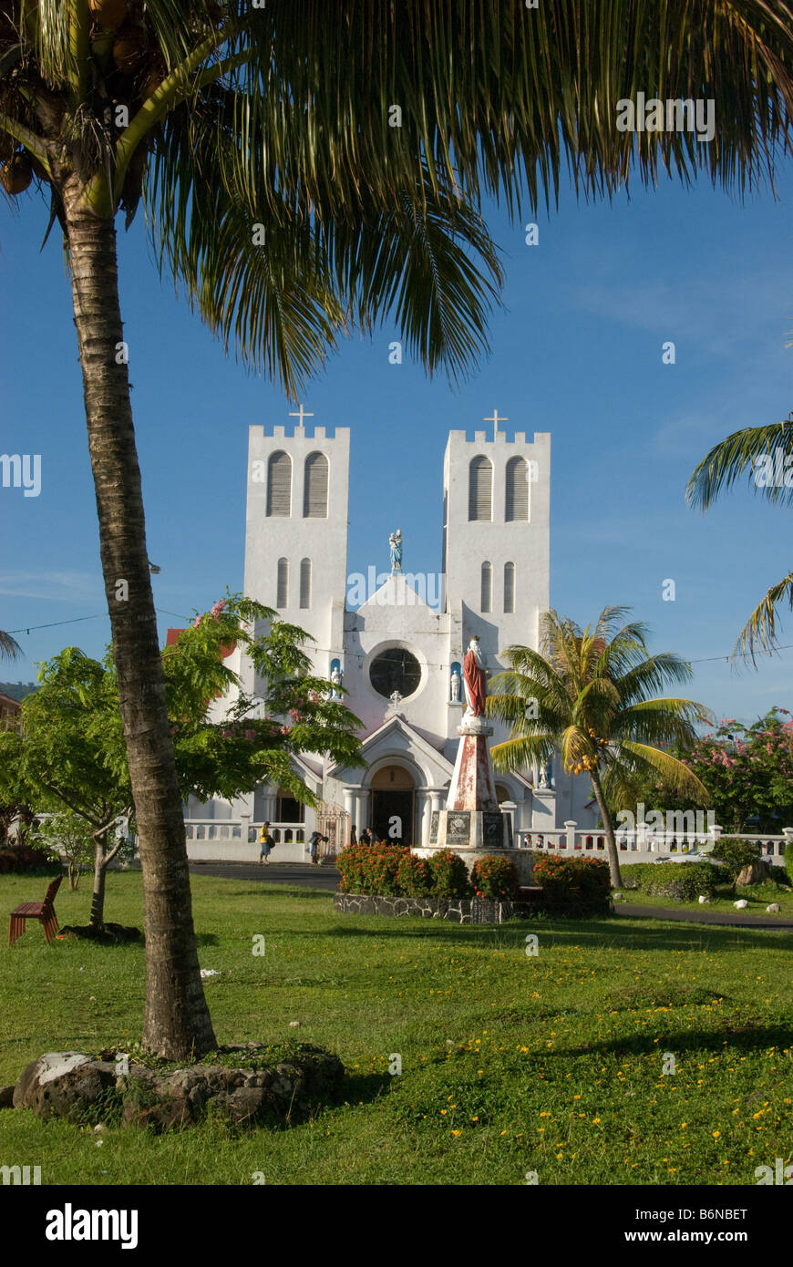 Catholic Cathedral at centre of Apia, Western Samoa Stock Photo