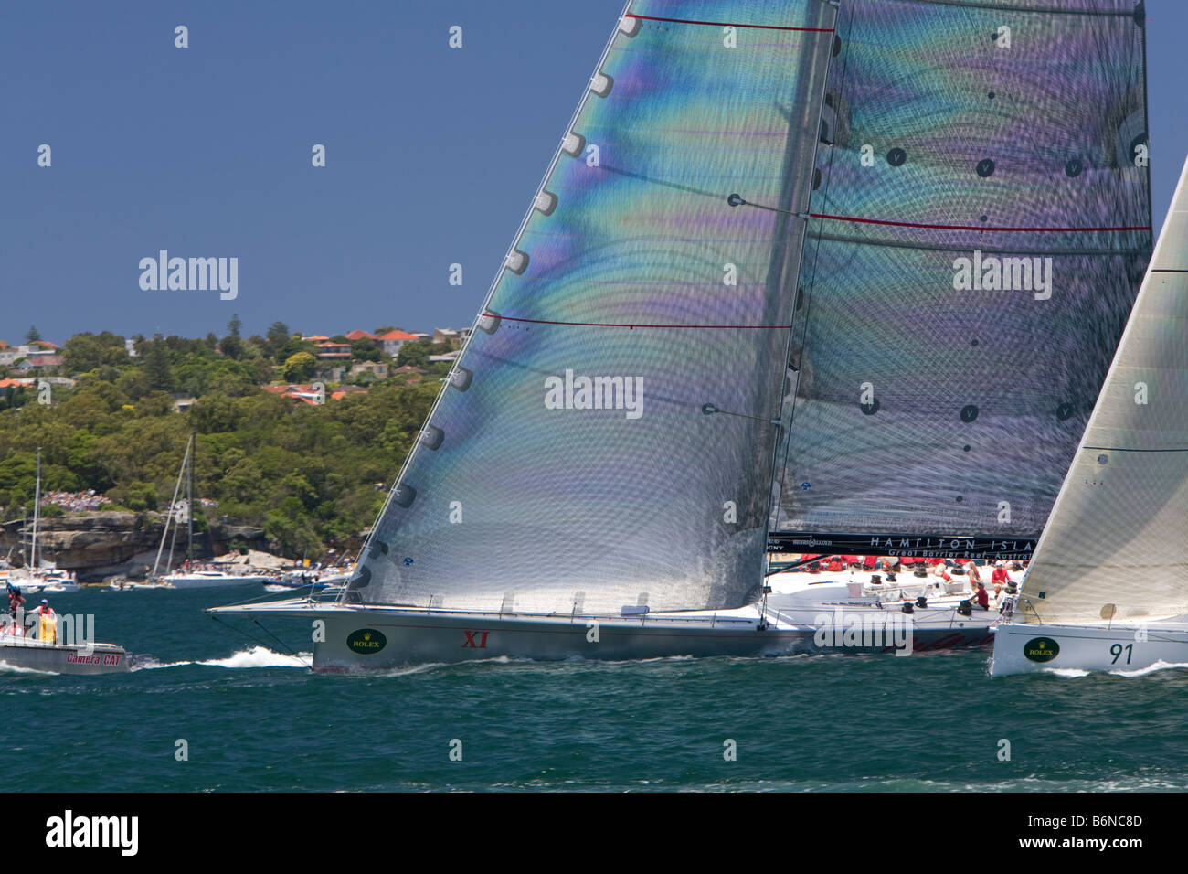 sailing maxi yacht wild oats x1 Stock Photo