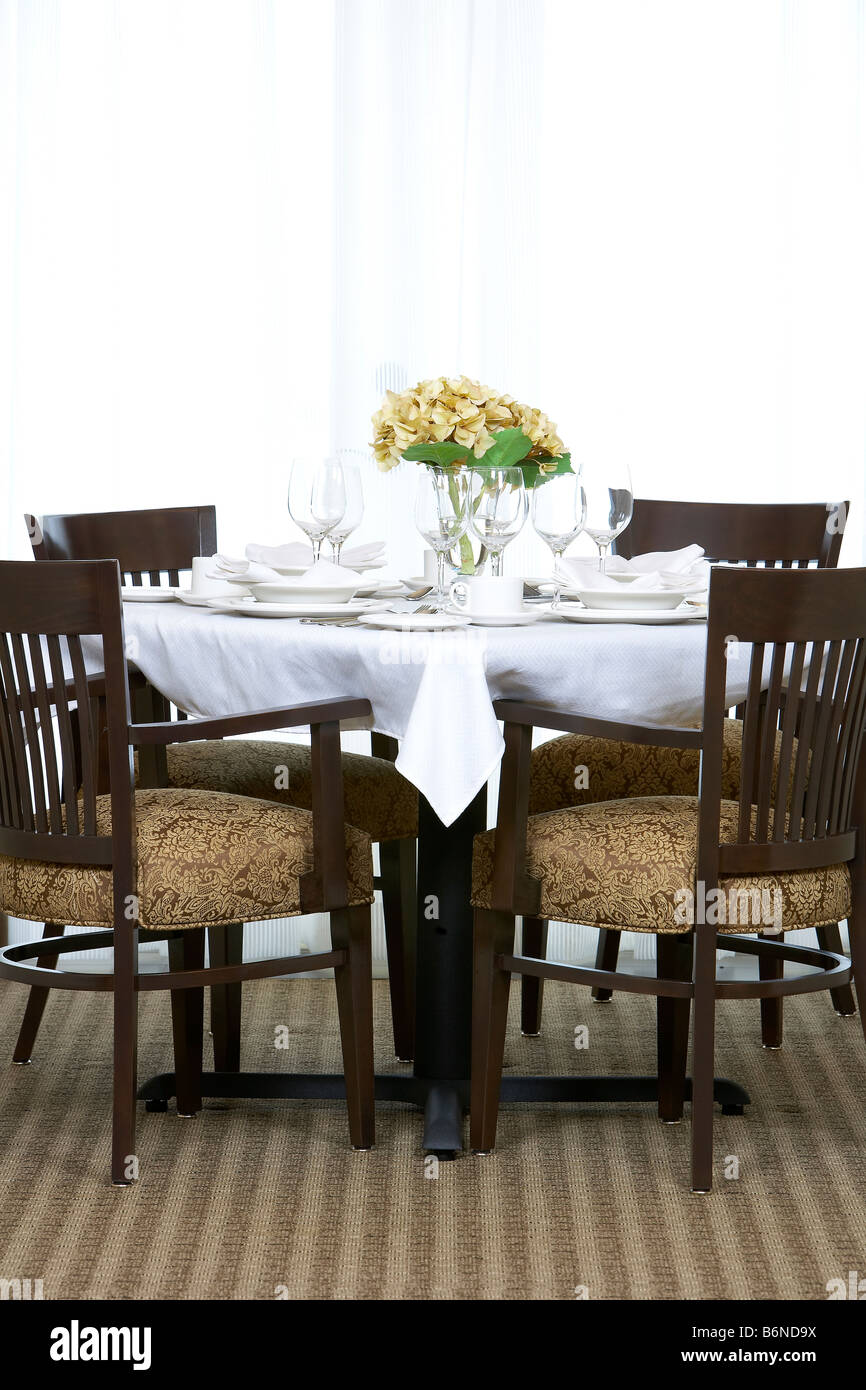dining table for four Stock Photo Alamy