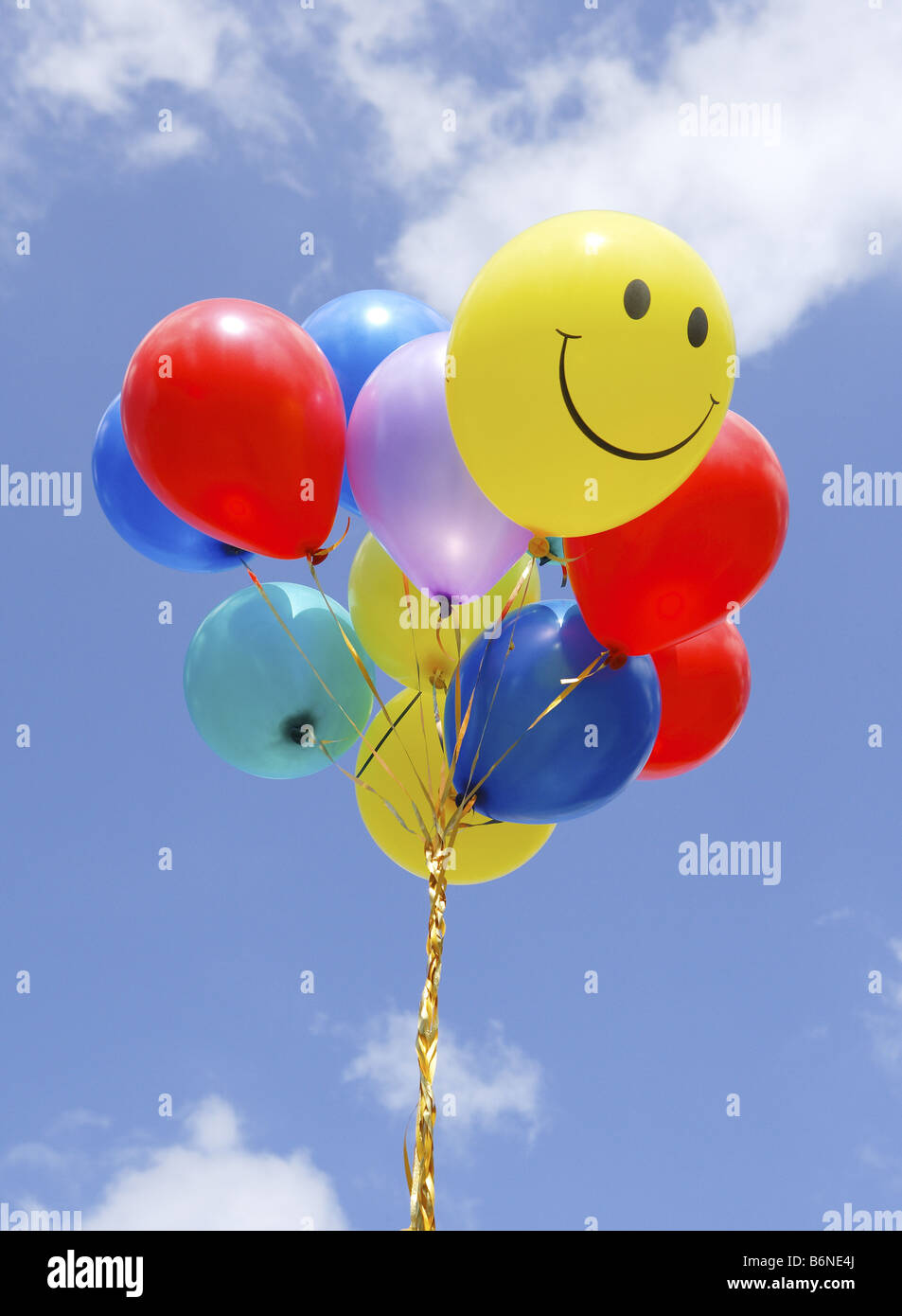 Bunch of balloons outdoors Stock Photo Alamy