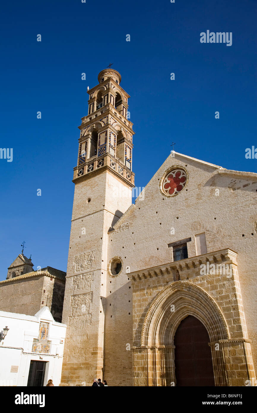 church and convent of Santa Maria de la Mota XVI century Gothic Marchena sevilla andalusia spain Stock Photo