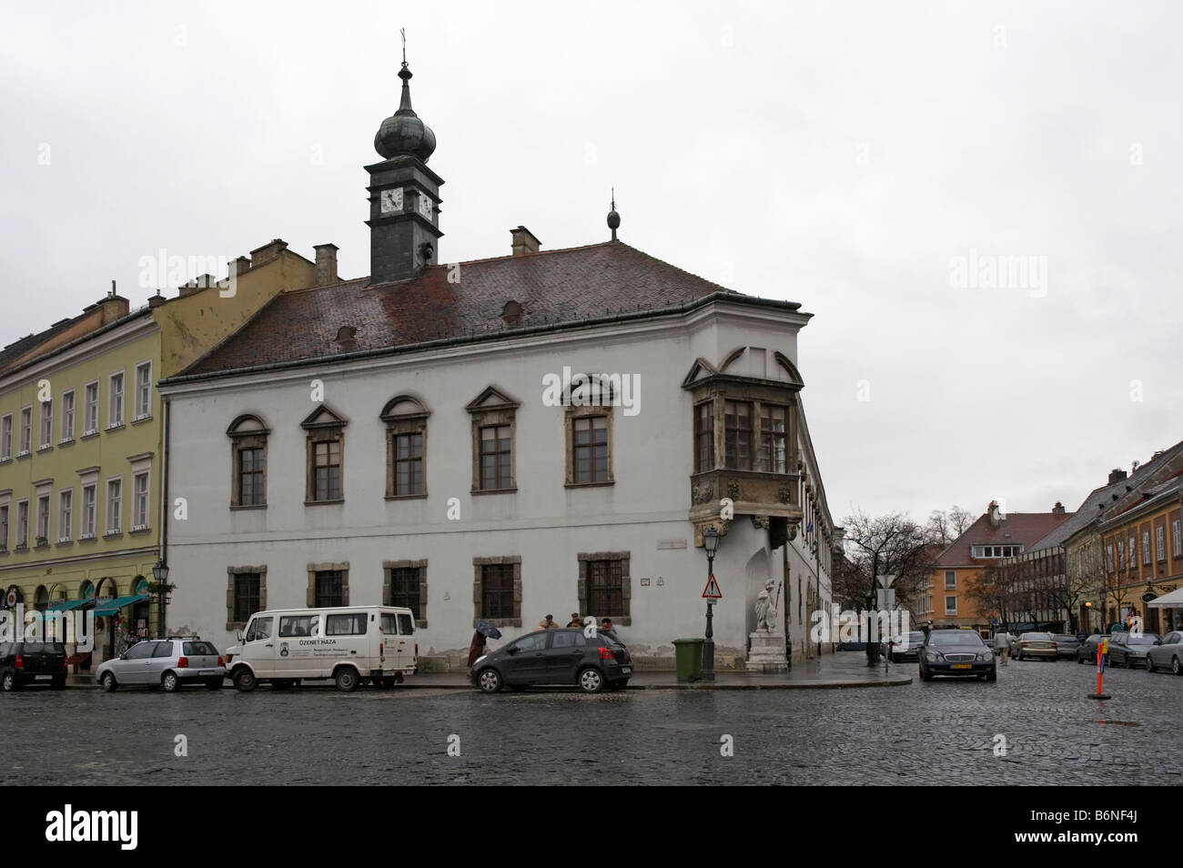 Budapest old Town Hall on Holy Trinity Square castle district Buda Hungary Stock Photo