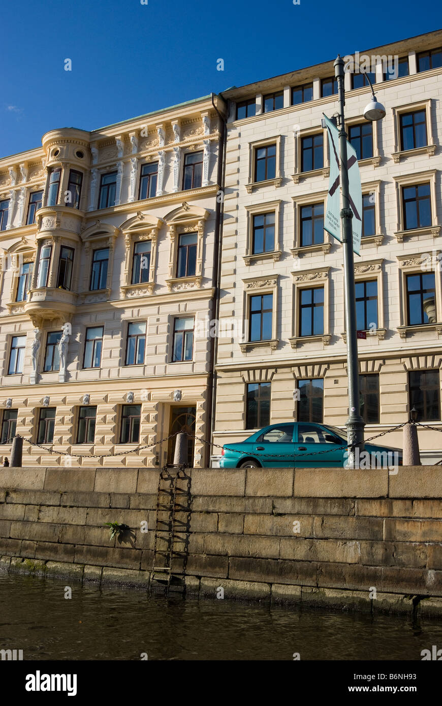 Buildings and canal in the center of Gothenburg, Sweden Stock Photo