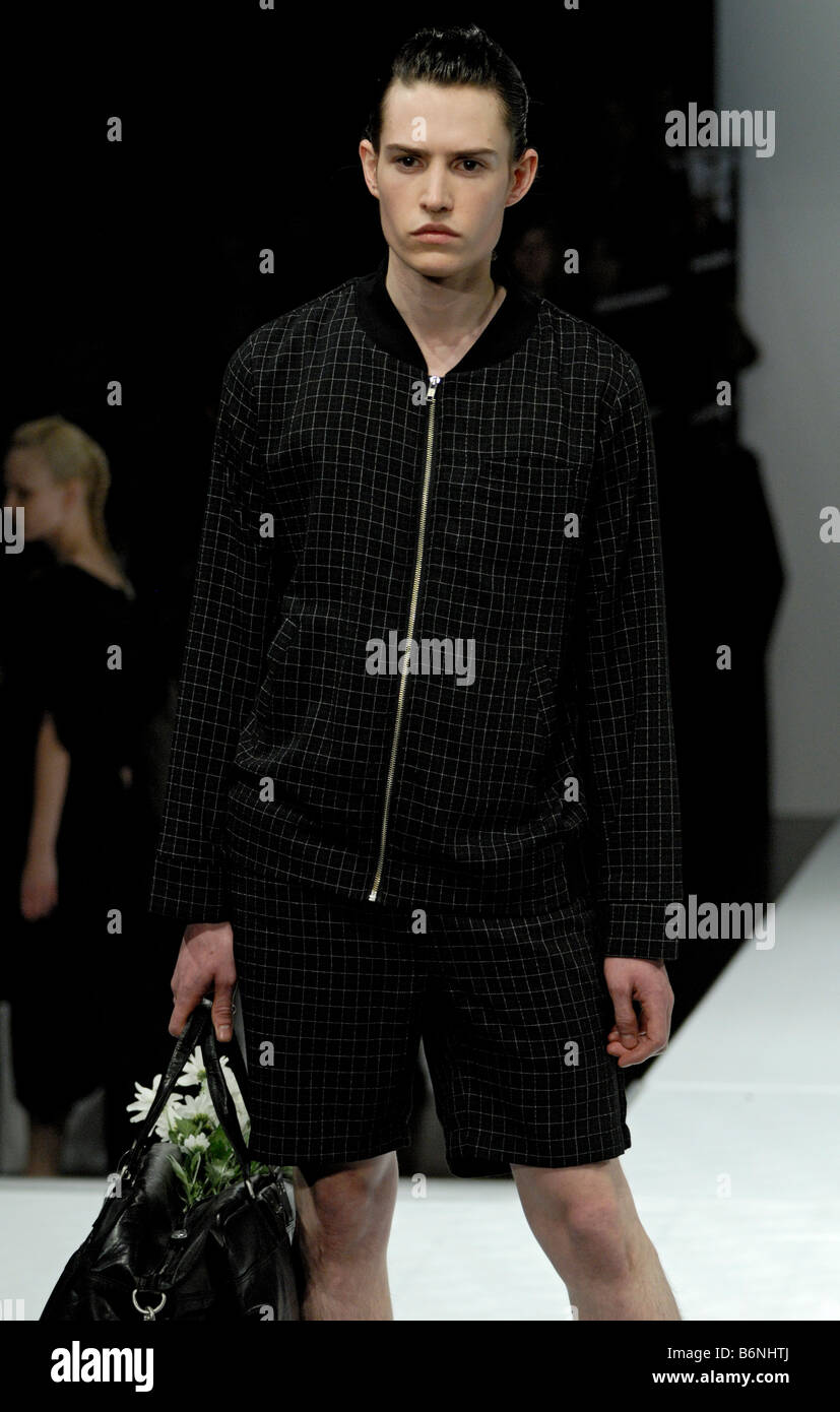 Male model wearing garments by Alpha60 at Melbourne Spring Fashion Week ...