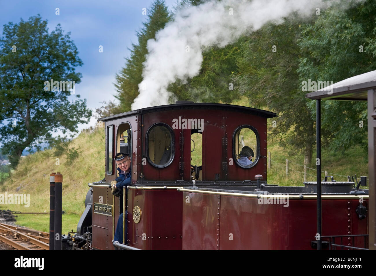 the brecon mountain railway pant station merthy tydfil powys wales uk gb eu Stock Photo
