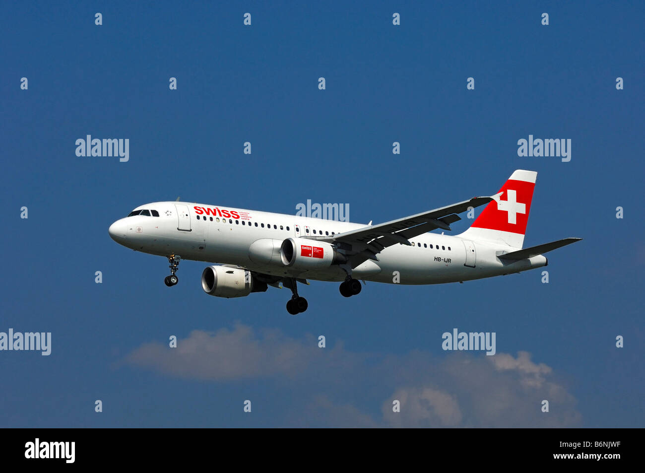 Airbus A320 Registration HB IJR owner and operator Swiss International Air Lines Ltd Stock Photo