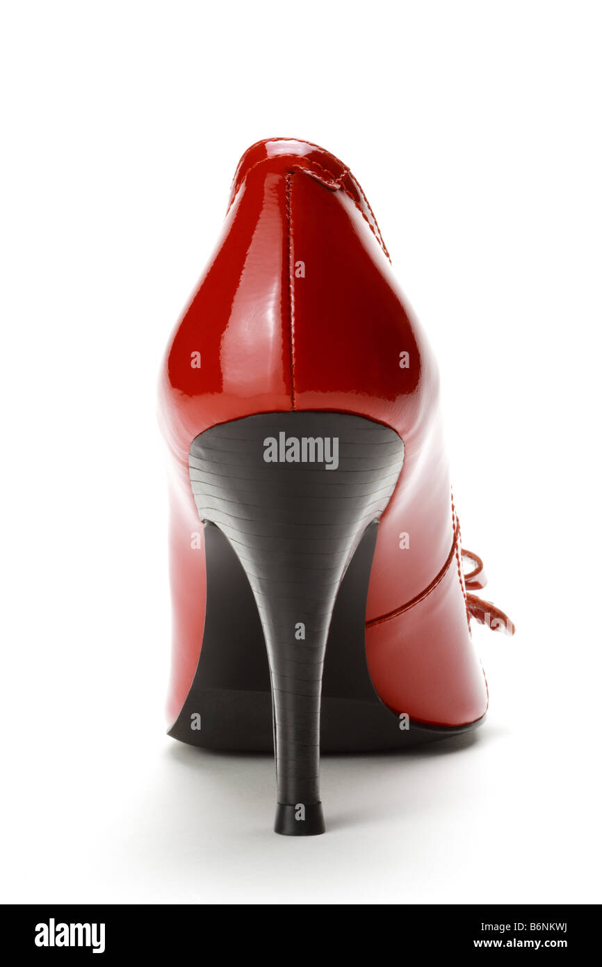 High heeled red shoe Stock Photo Alamy