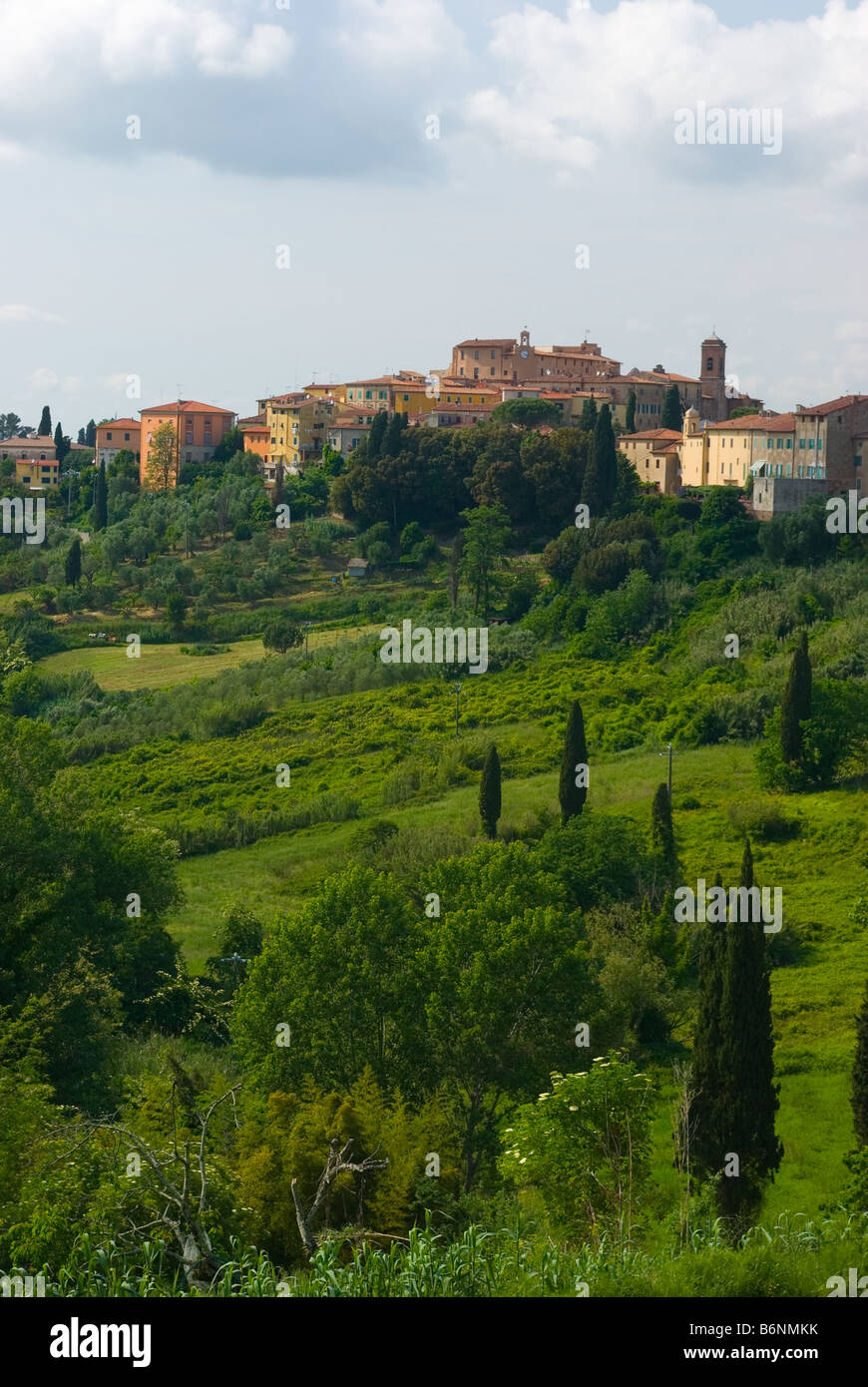 City view of Lari, Tuscany, Italy, Europe Stock Photo