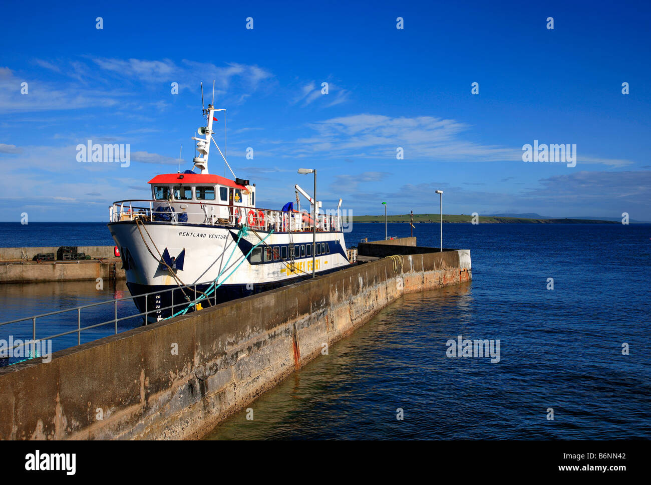 John O Groats to Orkney Islands passenger Ferry Pentland Venture John O Groats harbour Caithness John O Groats to Orkney Islands passenger Ferry Pentland Venture John O Groats harbour Caithness