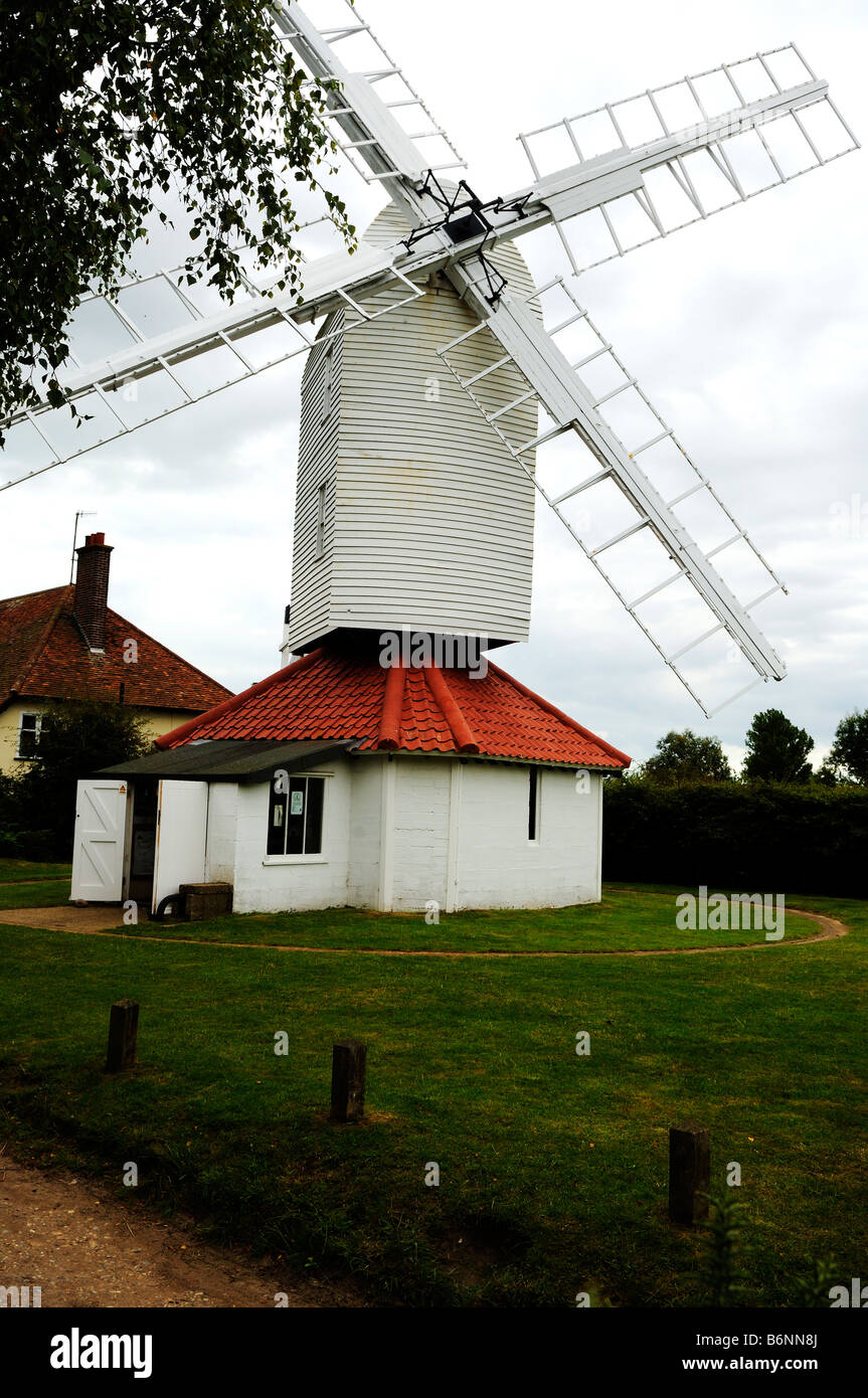 'Post Mill', Thorpeness, Essex, England Stock Photo