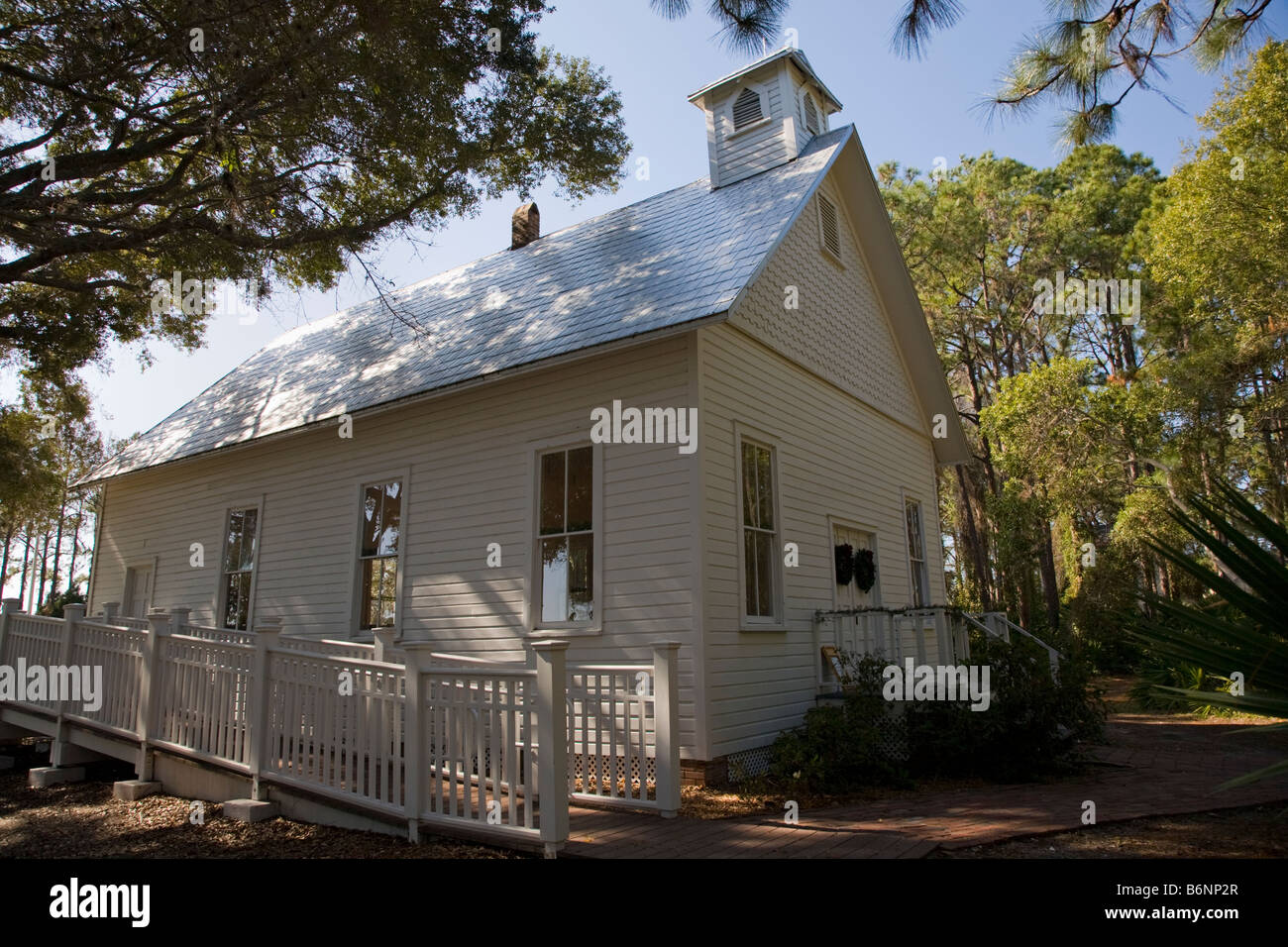 Safety Harbor Church in historic Heritage Village in Pinellas County in