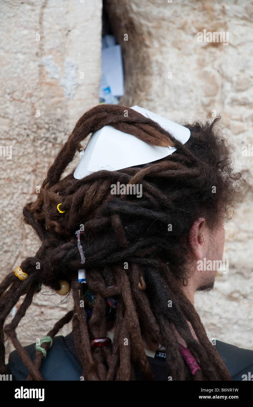 Israel Jerusalem Old City Western Wall Portrait of yougster praying ...
