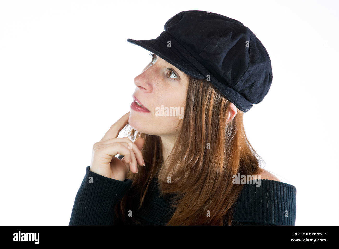 White woman wearing hat hi-res stock photography and images - Alamy