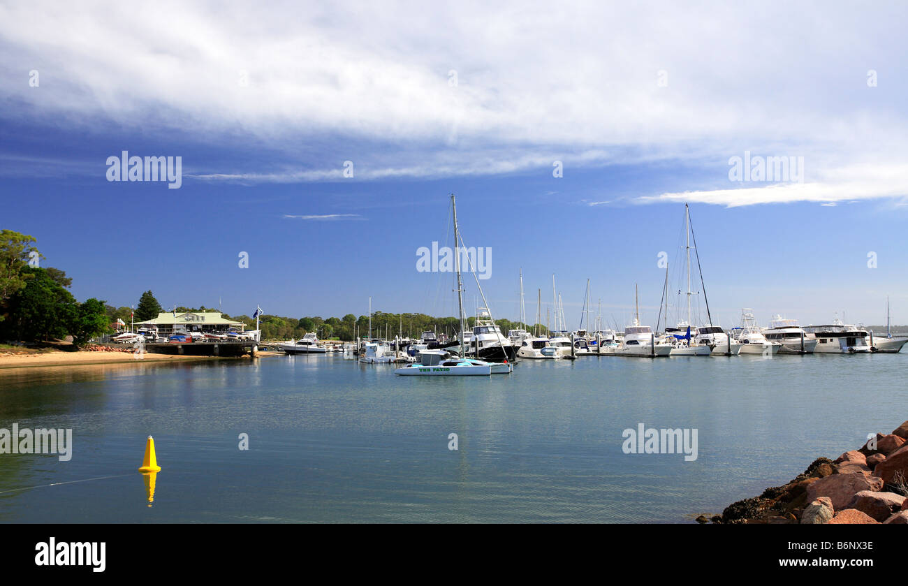 Marina at Soldiers Point, Port Stephens, NSW, Australia Stock Photo Alamy