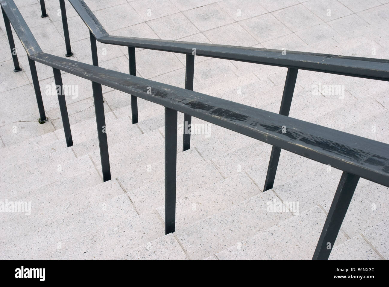 Wooden Staircase Hand Rail Stock Photos Wooden Staircase Hand