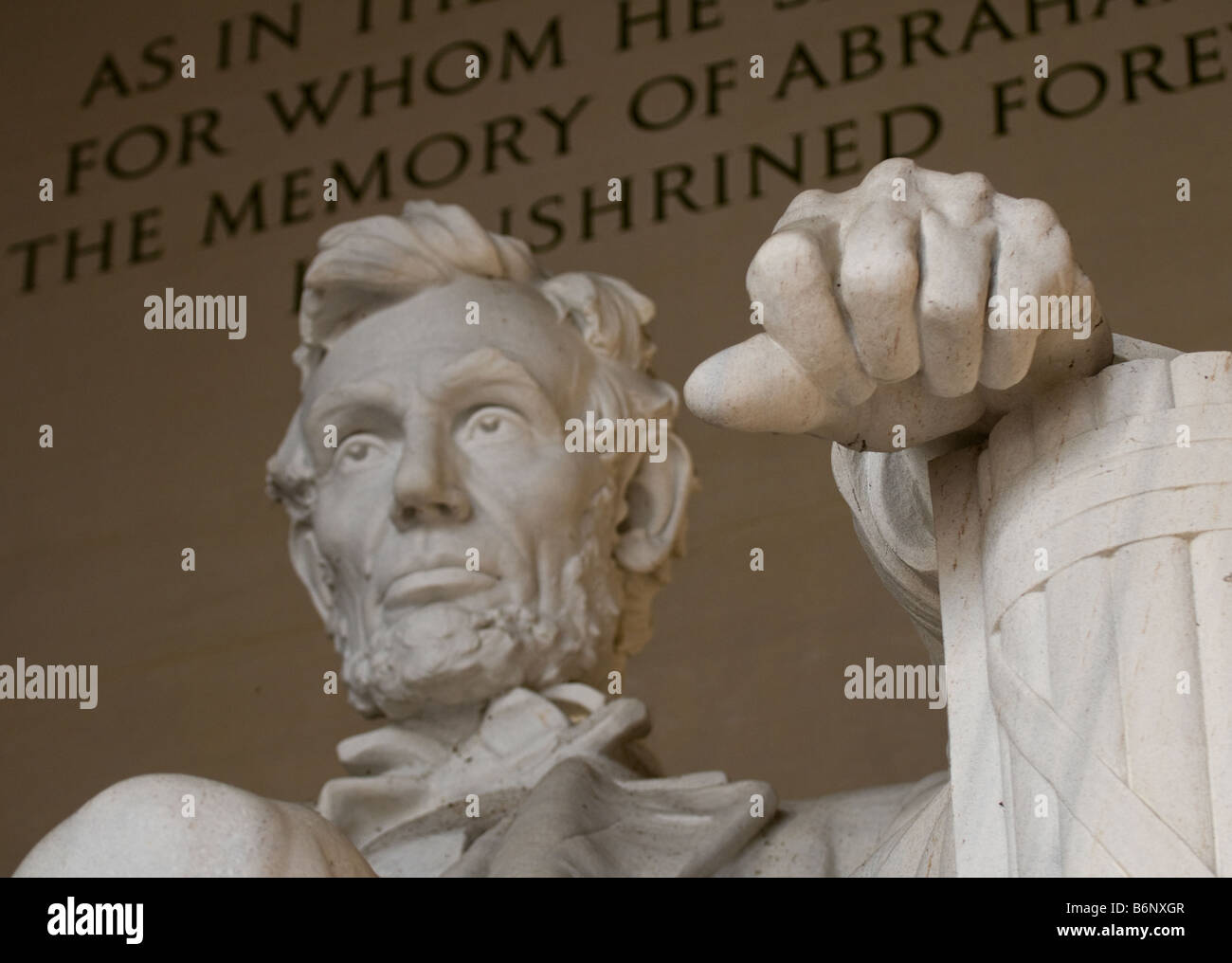 Abraham Lincoln Memorial - Washington DC Stock Photo