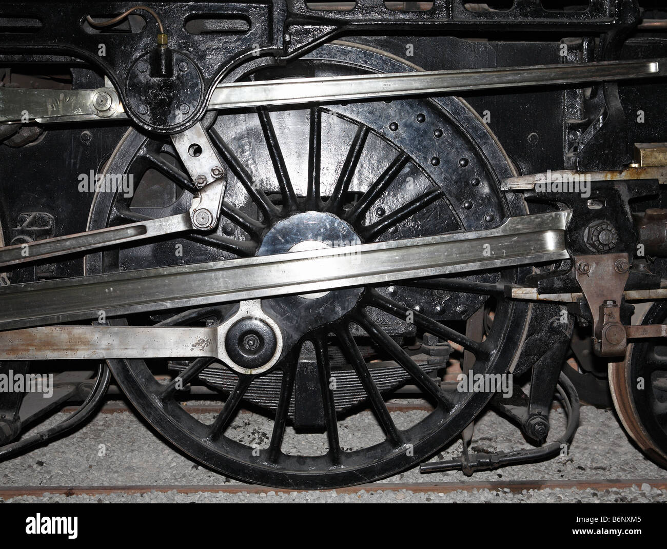 Steam Locomotive Wheel, NRM, York, England, UK Stock Photo