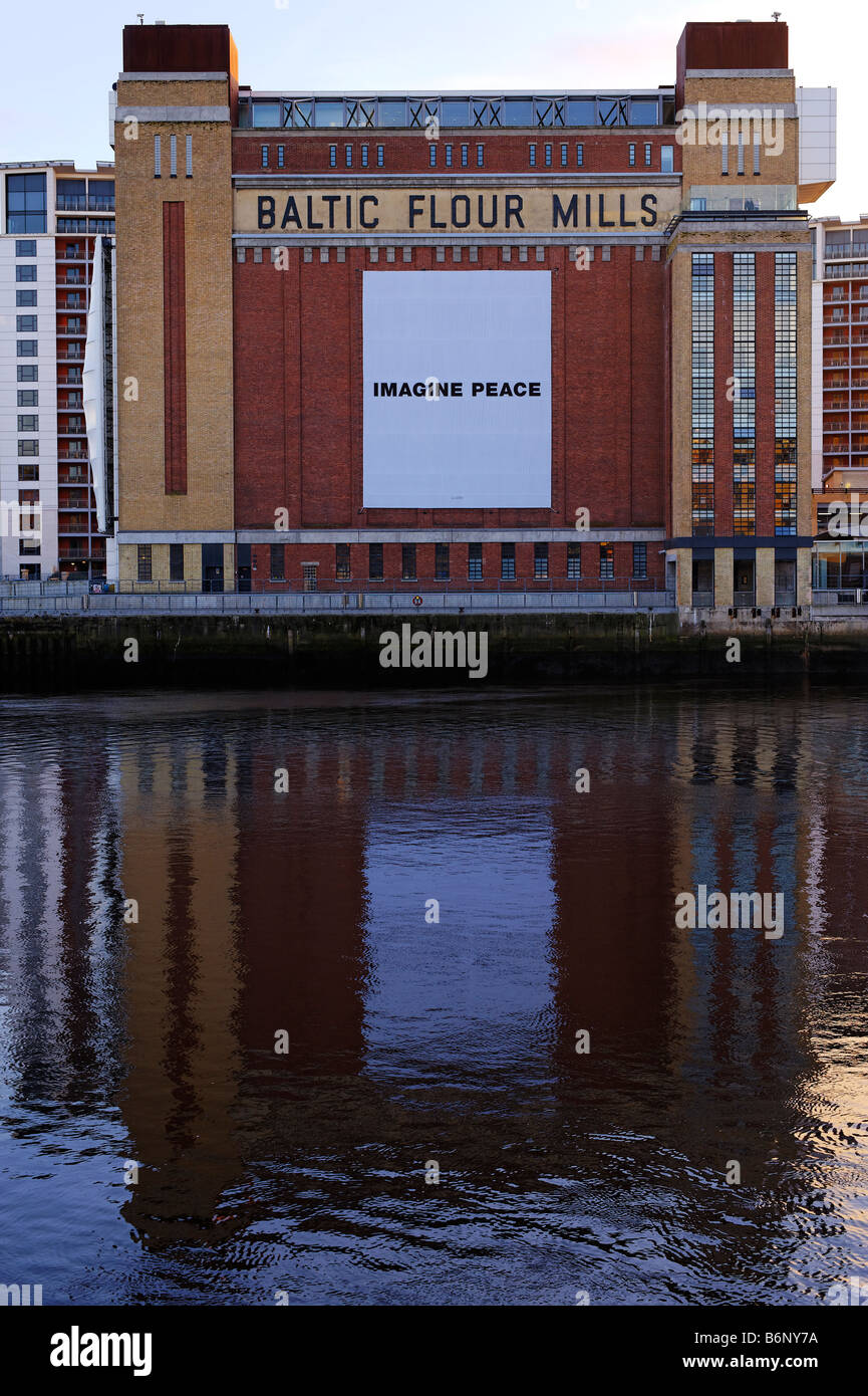 Gateshead Baltic Centre for Contemporary Art viewed from the Newcastle Quayside Stock Photo