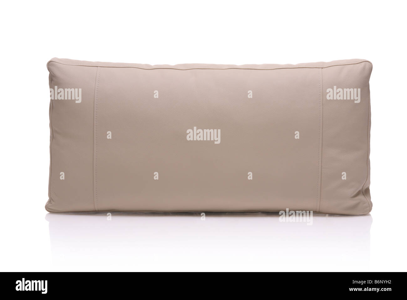 Leather pillow Stock Photo