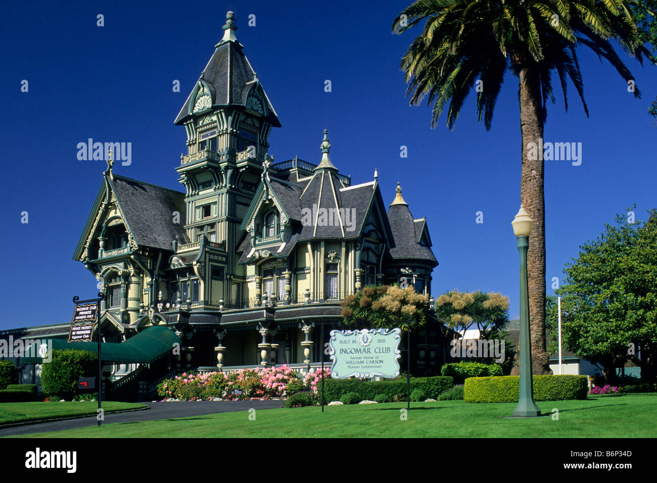 The victorian Carson Mansion Eureka Humboldt County CALIFORNIA Stock Photo