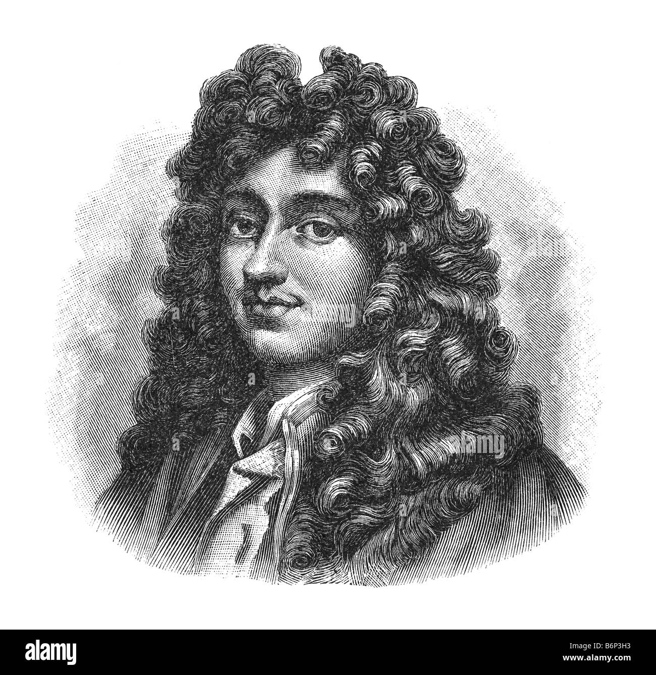 Christiaan Huygens, 14. April 1629 Den Haag - 8. Juli 1695 Den Haag Stock Photo