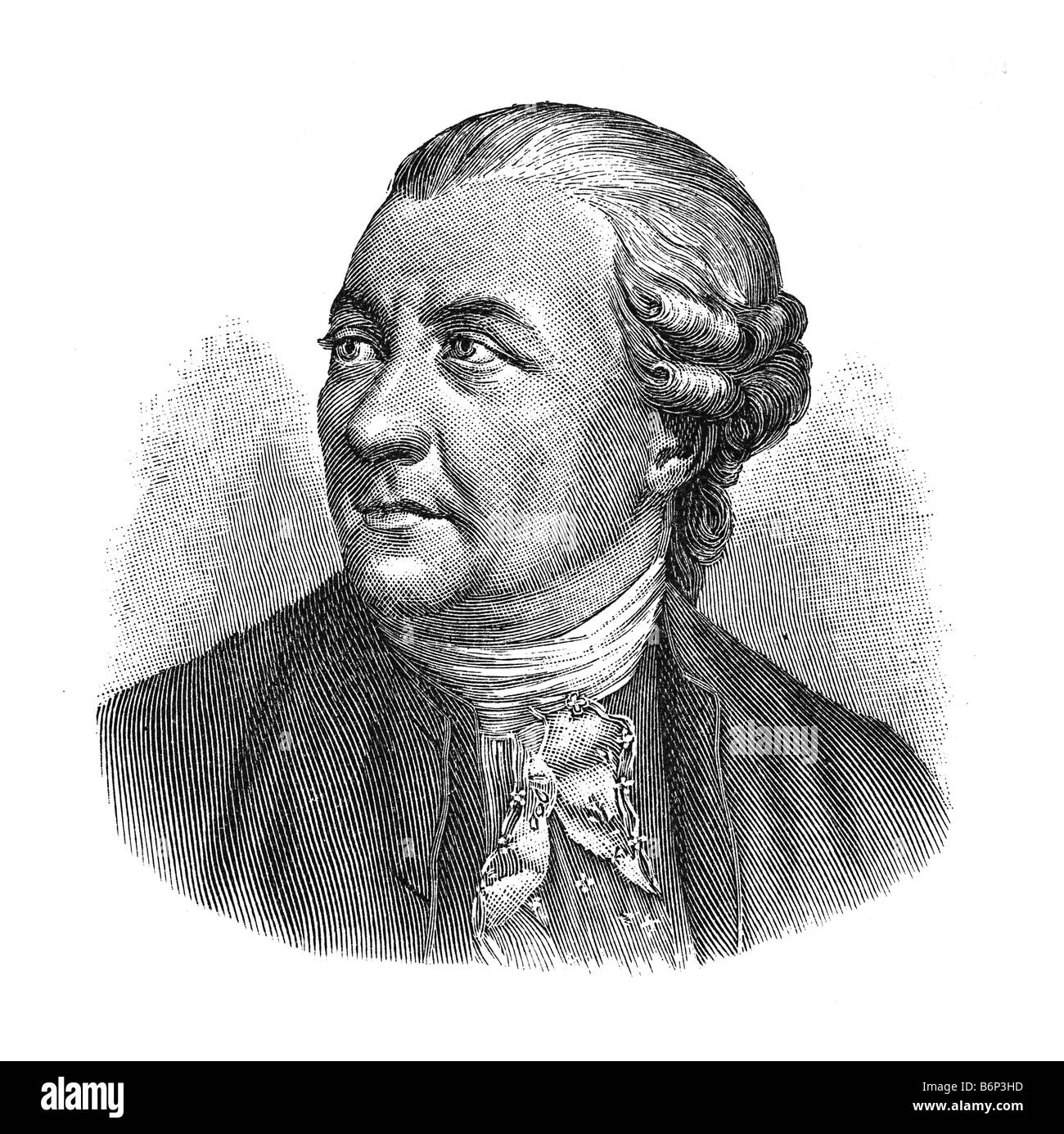 Friedrich Gottlieb Klopstock, 2. Juli 1724 in Quedlinburg - 14. März 1803 in Hamburg Stock Photo