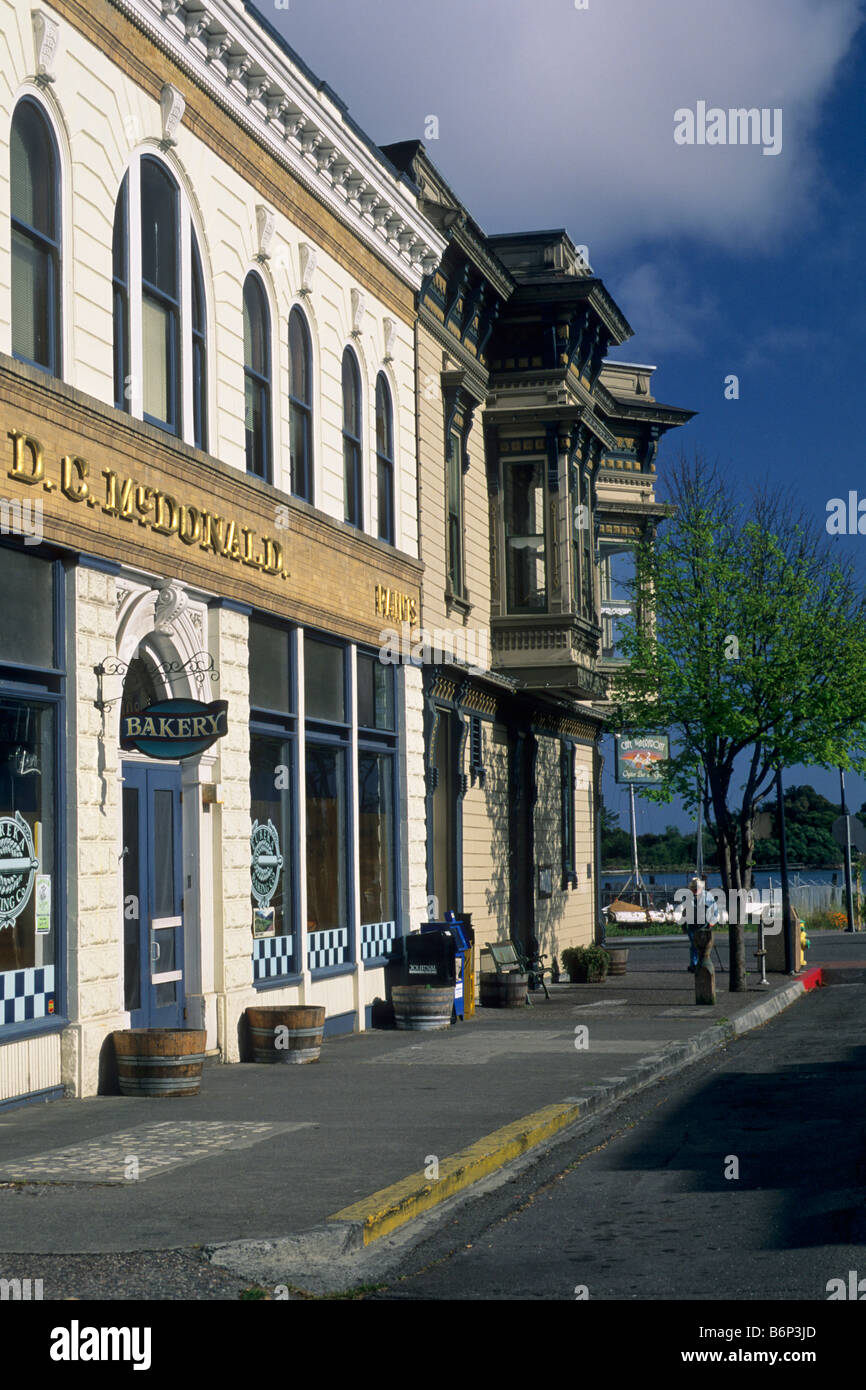 Old Town Eureka Humboldt County CALIFORNIA Stock Photo Alamy