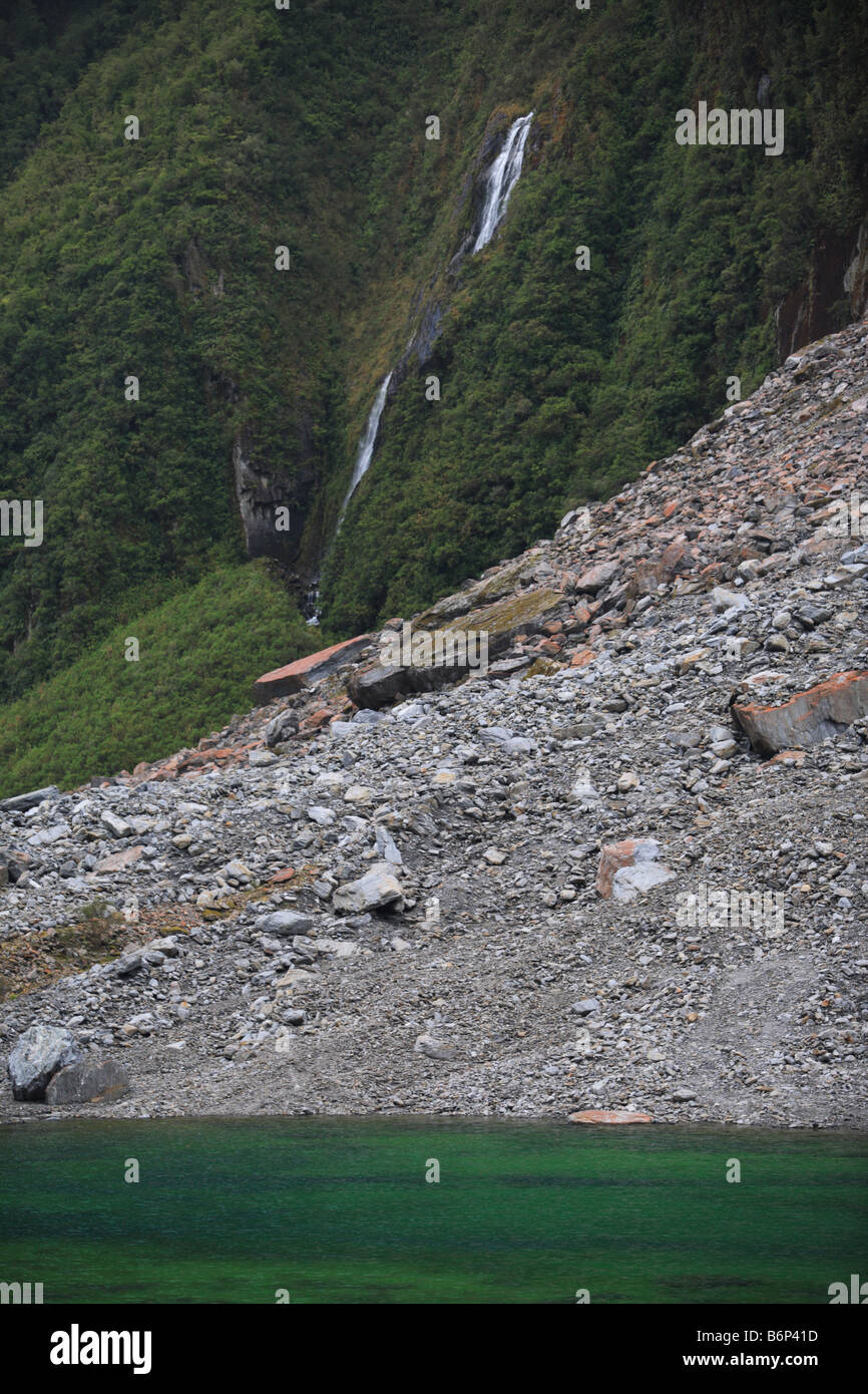 Glacier lakes at Fox Glacier, New Zealand Stock Photo Alamy
