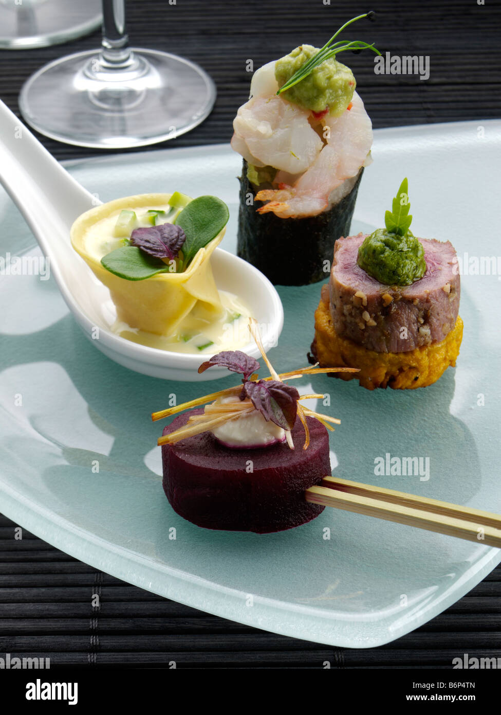 canapes fine hi-res photography and images - Alamy