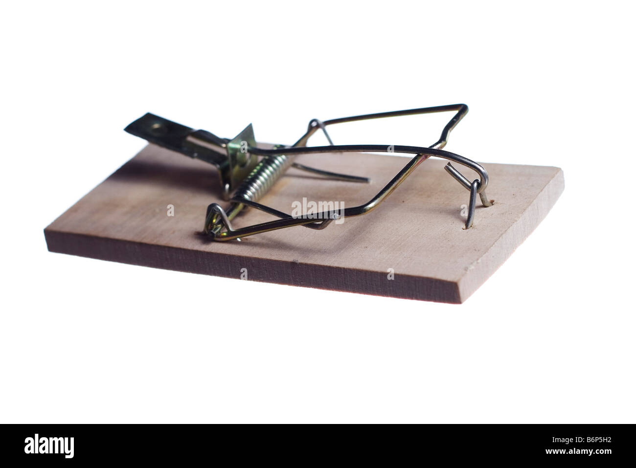 Mouse trap over white Stock Photo - Alamy