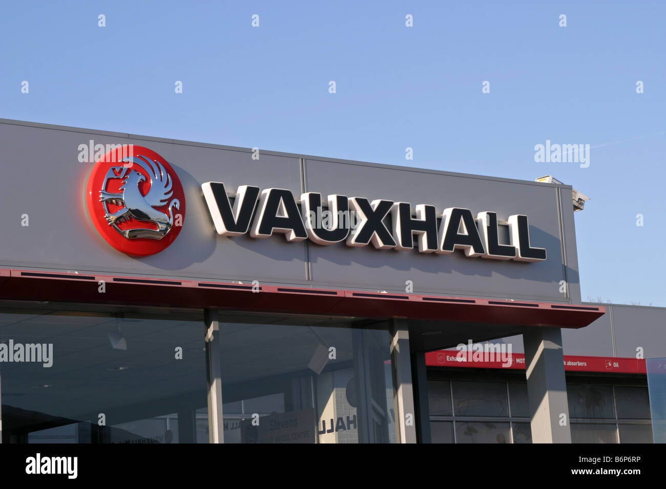 Vauxhall Car Dealership UK Stock Photo Alamy