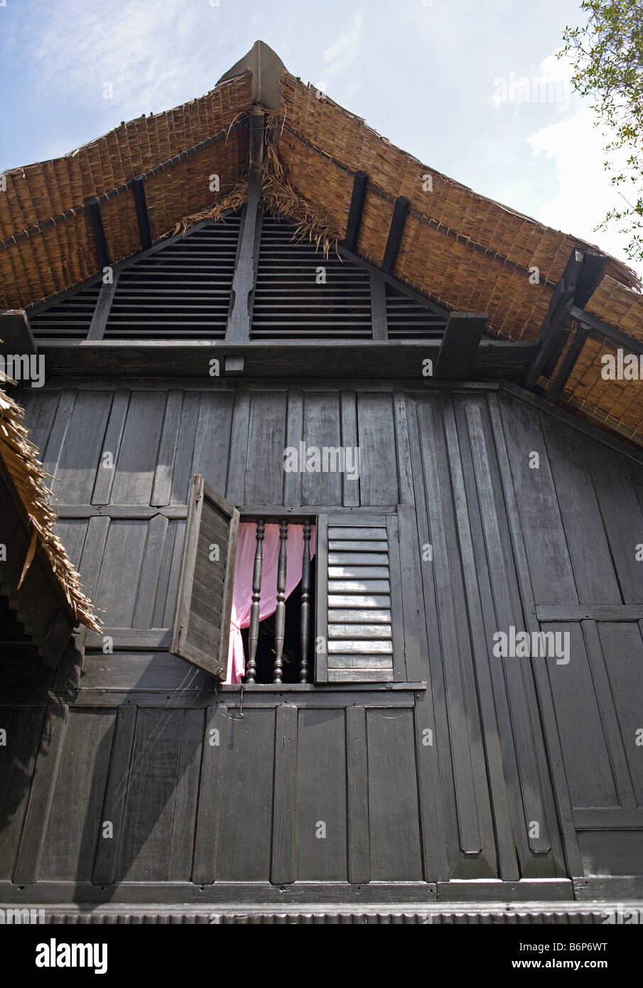 Rumah Minang also known as an actual Minangkabau house in Seremban, Malaysia Stock Photo