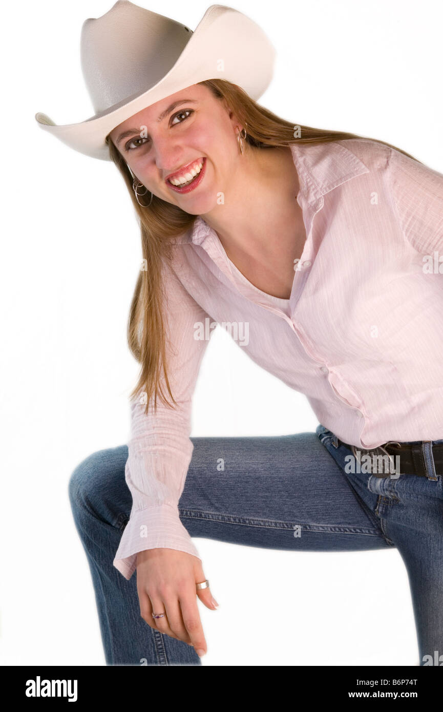 ladies white cowboy hat