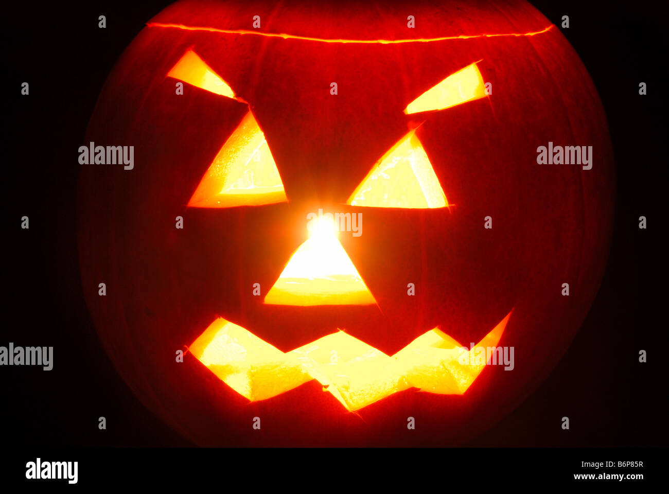 Halloween spooky pumpkin Stock Photo