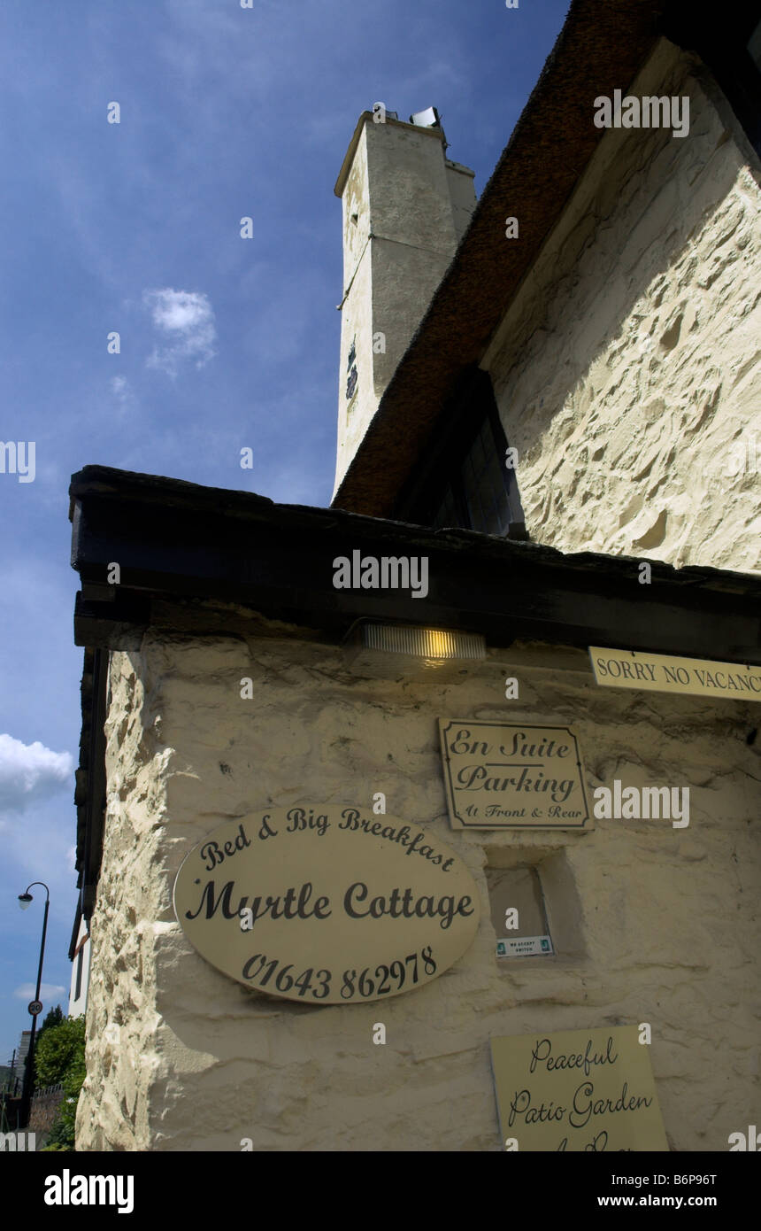 Details of an old cottage in Porlock in Somerset Stock Photo