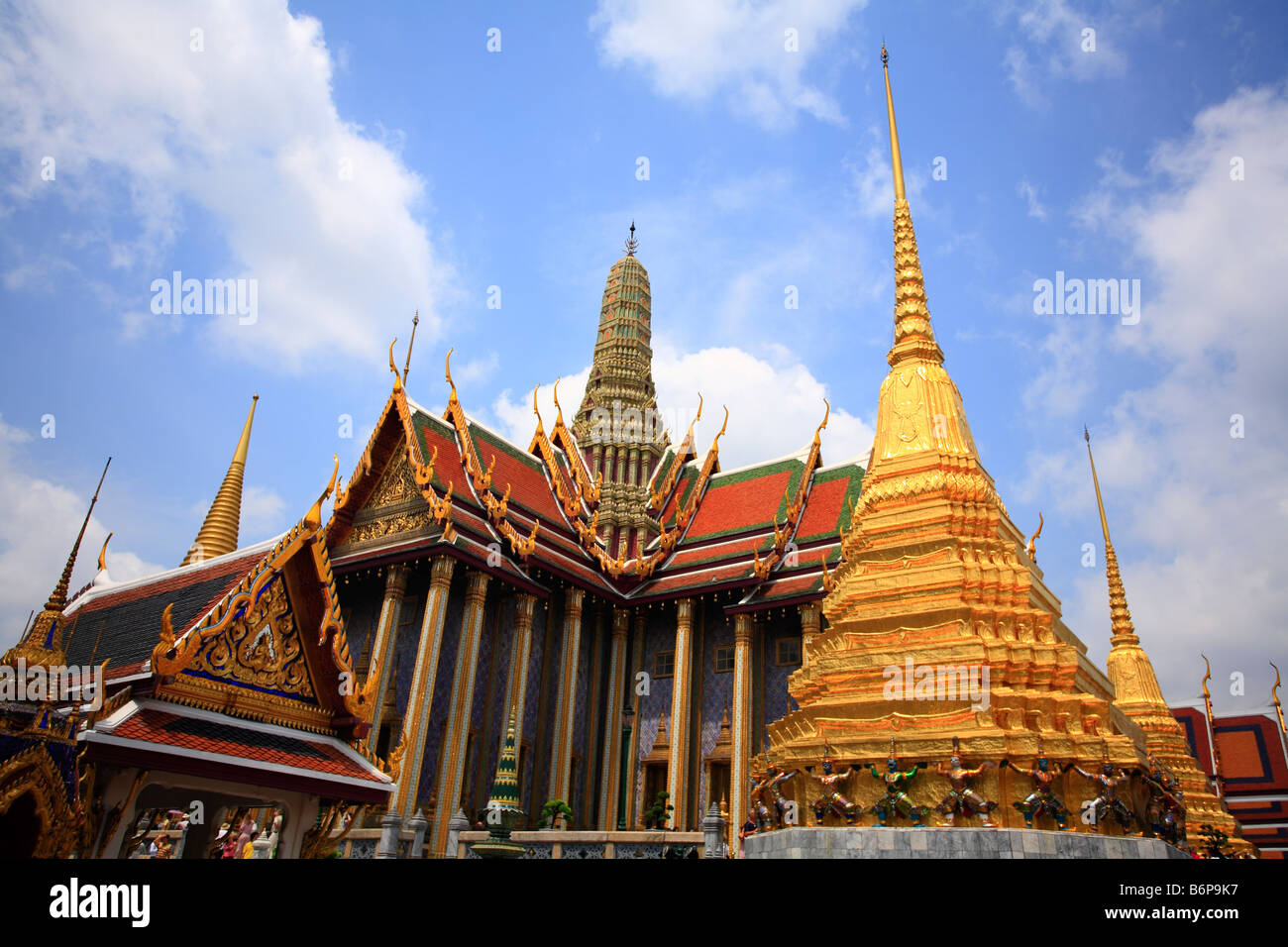 Chedi and Grand Palace Bangkok Thailand South East Asia Stock Photo