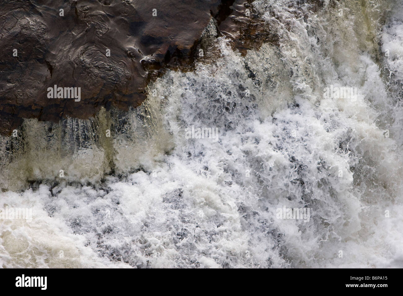 North Rocks Over Flow Water flowing over rocks in upstate New York October 2008 Stock Photo ...