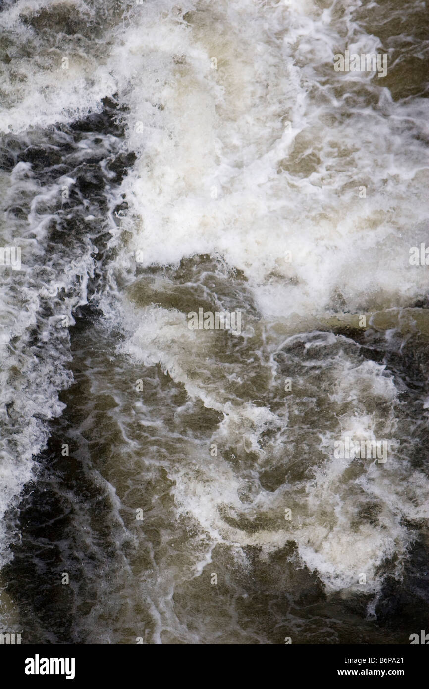 Water flowing over rocks in upstate New York October 2008 Stock Photo