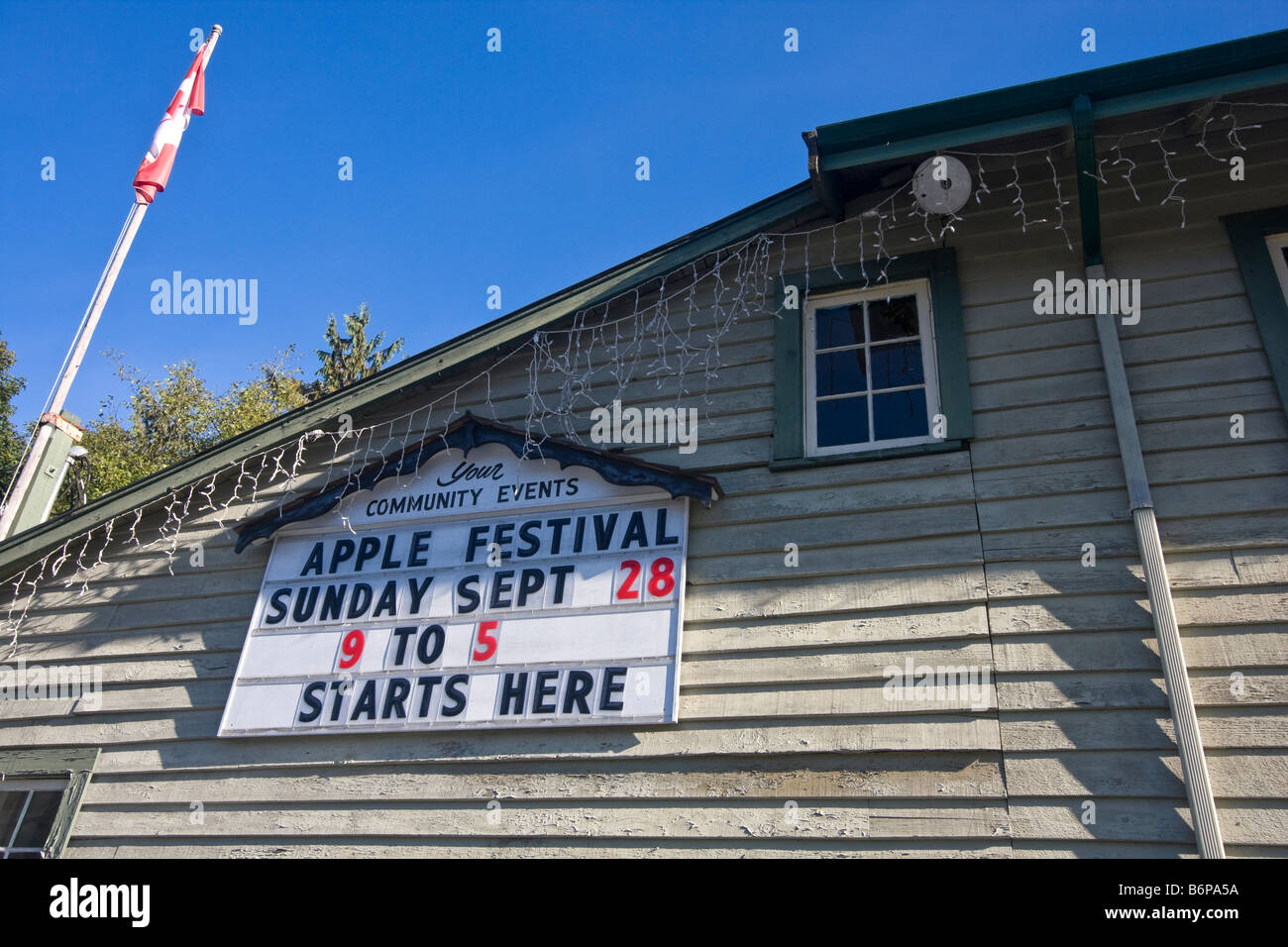 Headquarters for annual Salt Spring Island apple festival held each