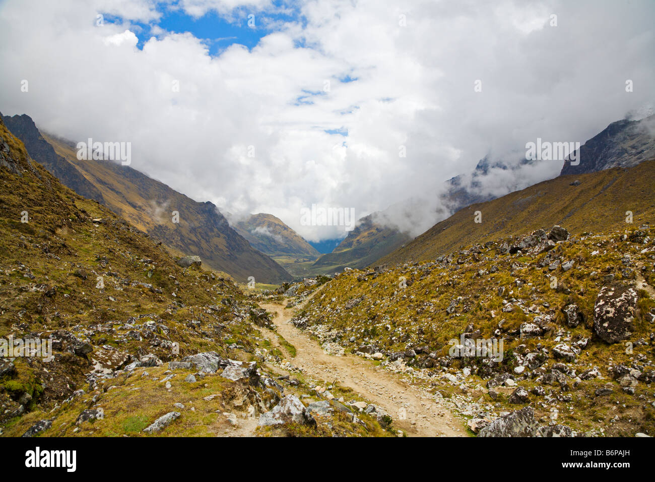 Trail in the valley Stock Photo - Alamy