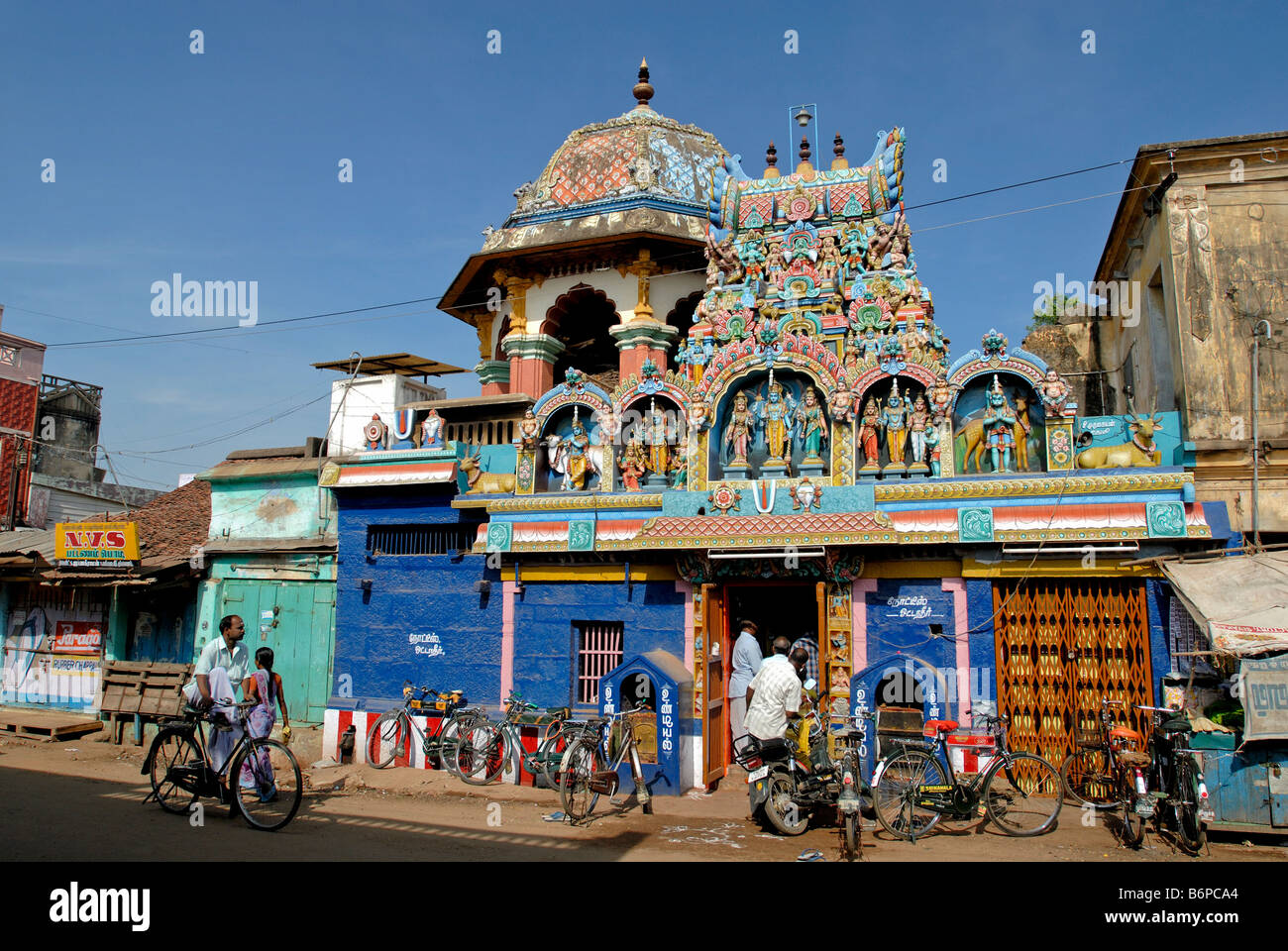 HANUMAN TEMPLE IN KUMBAKONAM TAMILNADU Stock Photo Alamy